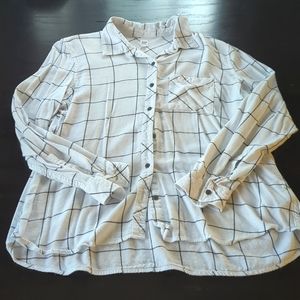 Gap Flannel | White | Size XL